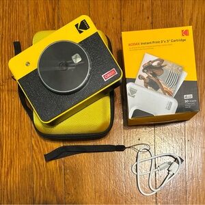 Kodak Mini Shot 3 Camera and Printer - Yellow and Black
